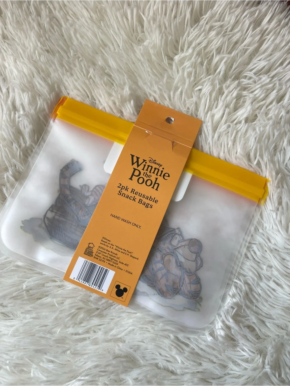 Winnie the Pooh Reusable Snack Bags